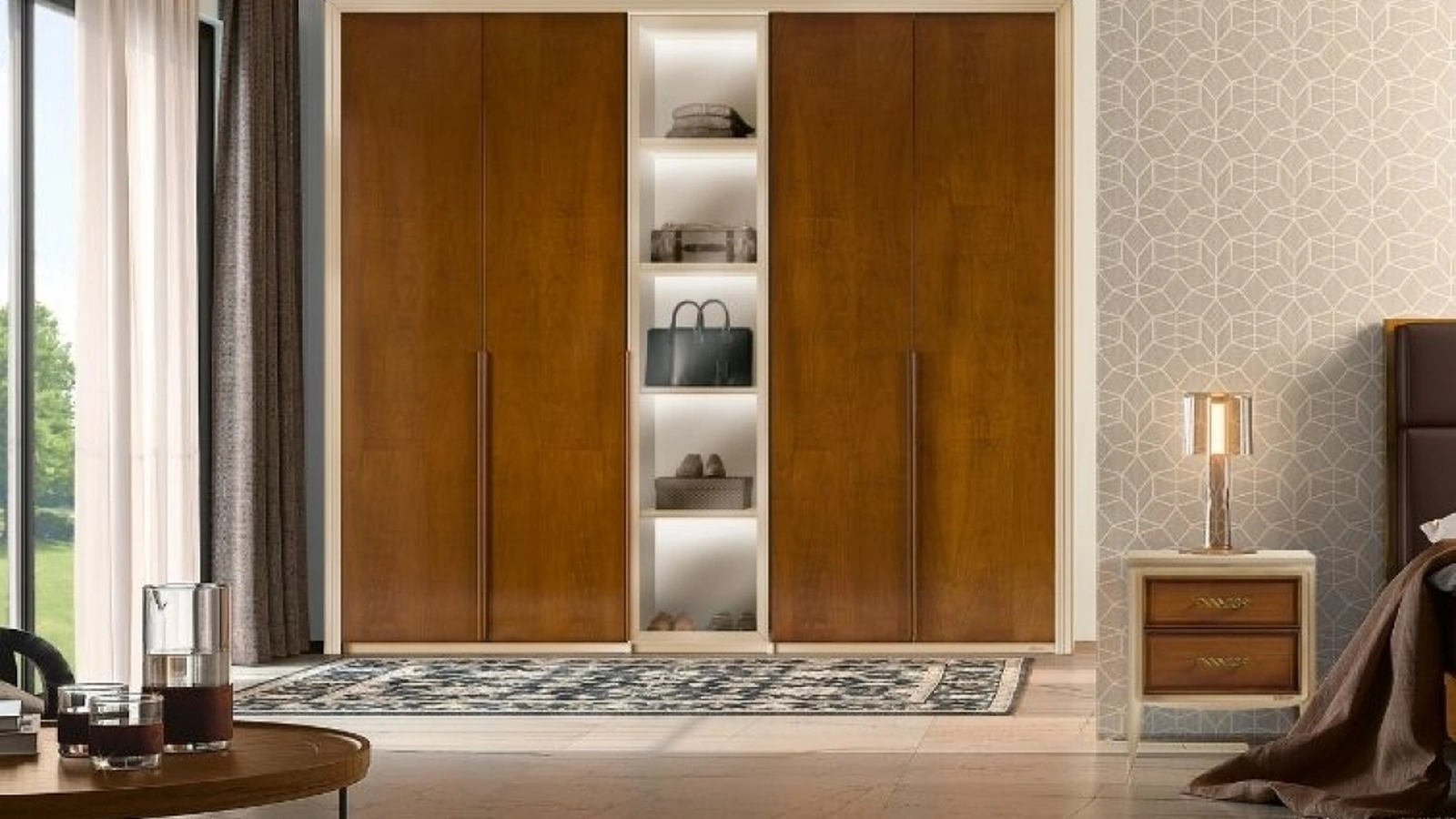 Armadio componibile con ante battenti Universo di Le Fablier