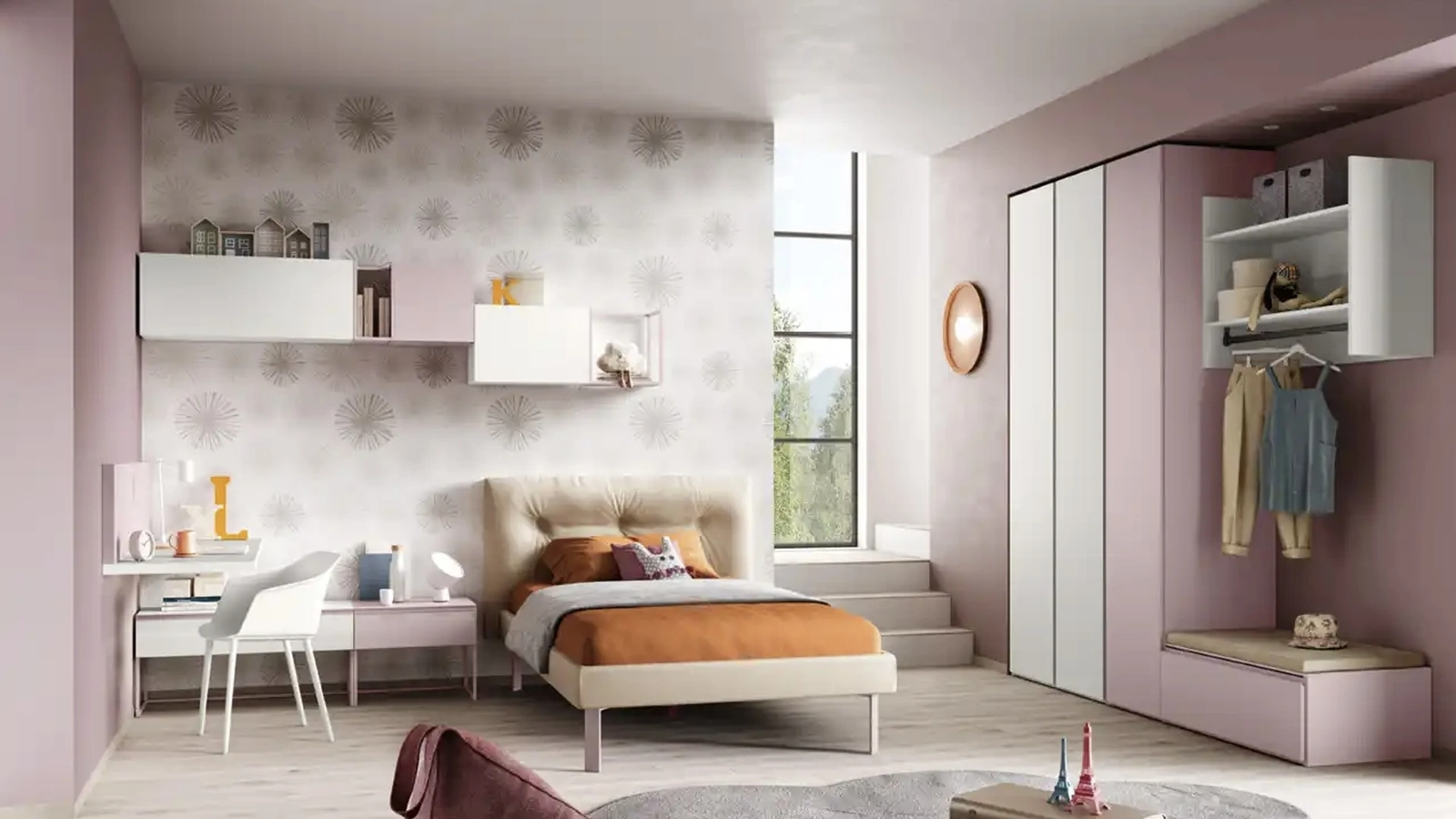 Cameretta componibile K121 di Moretti Compact Camerette