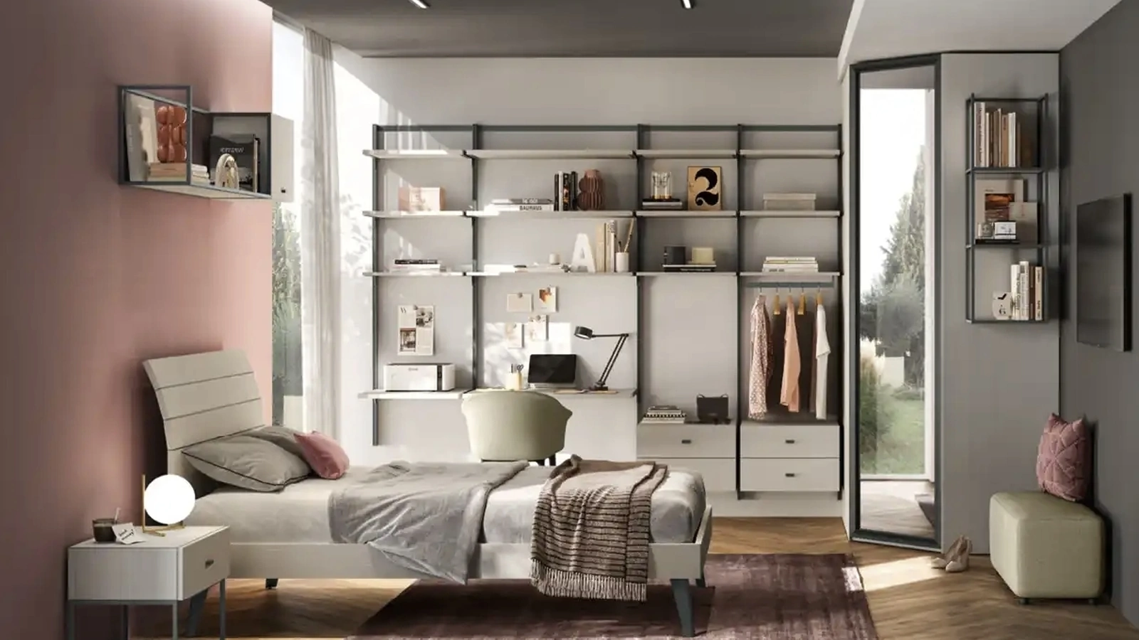 Cameretta componibile Y105 di Moretti Compact Camerette