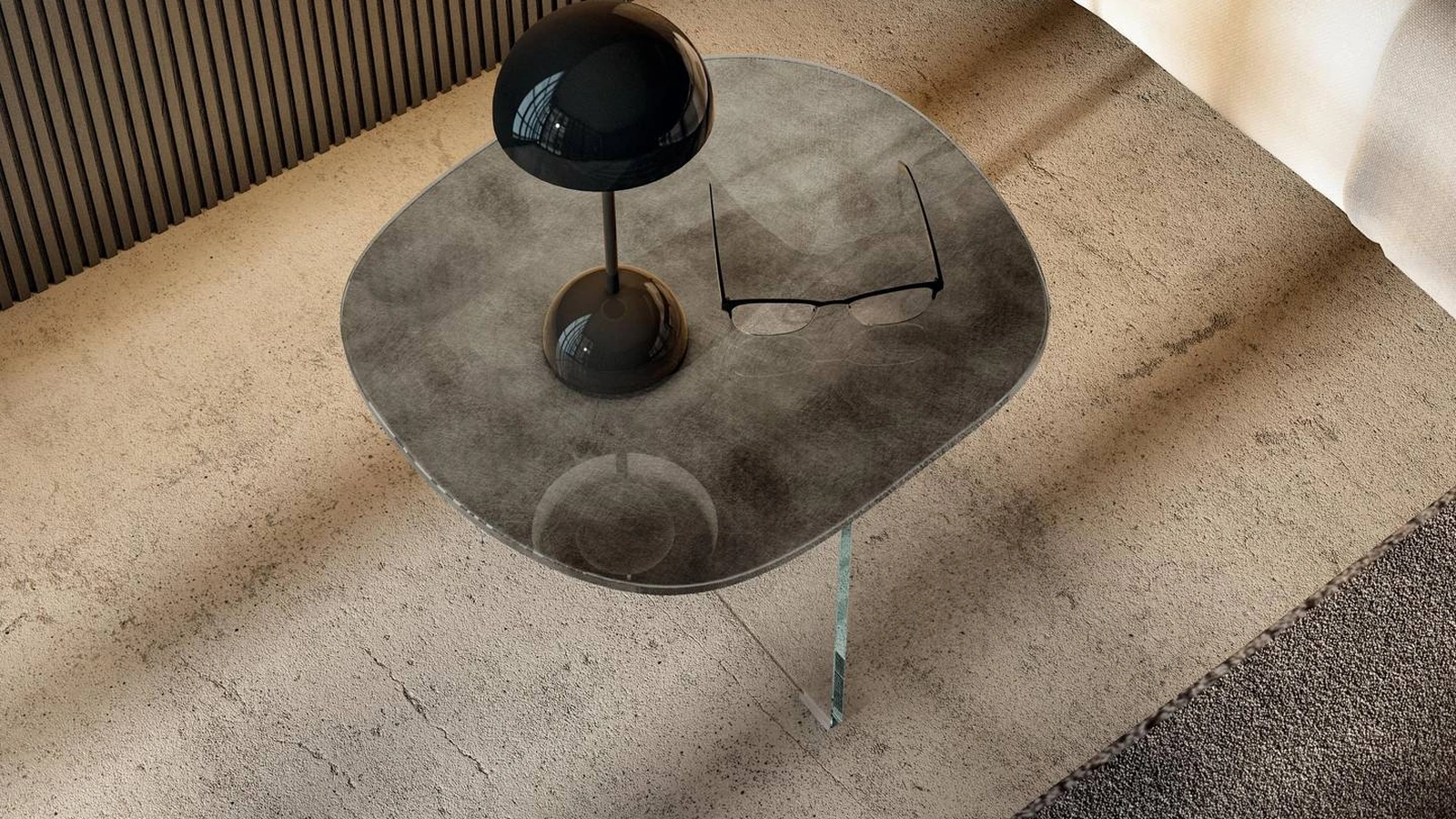 Comodino in vetro Pleasure 1419 Lago