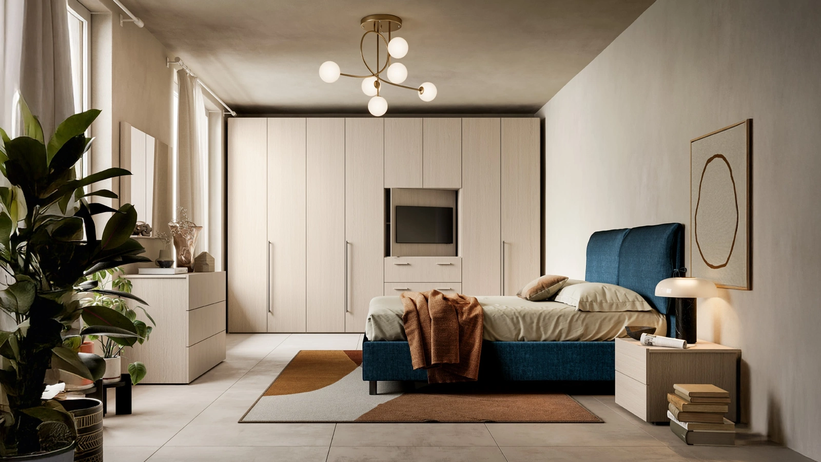 Letto con contenitore Taku di SantaLucia