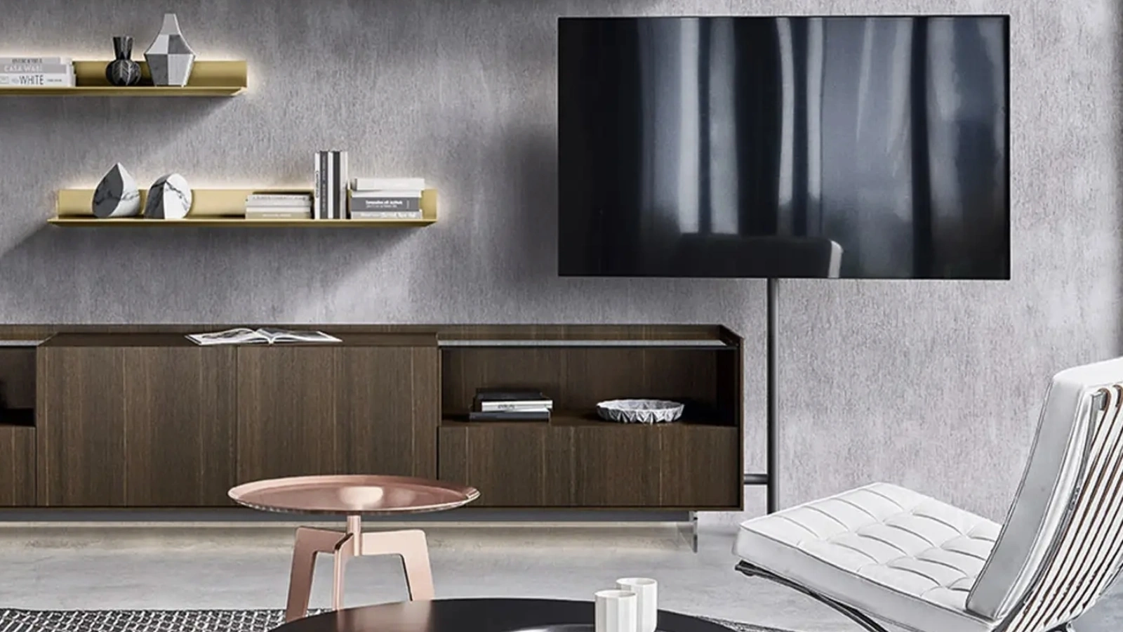 Mobile Porta Tv in Rovere Tv Video di Sangiacomo