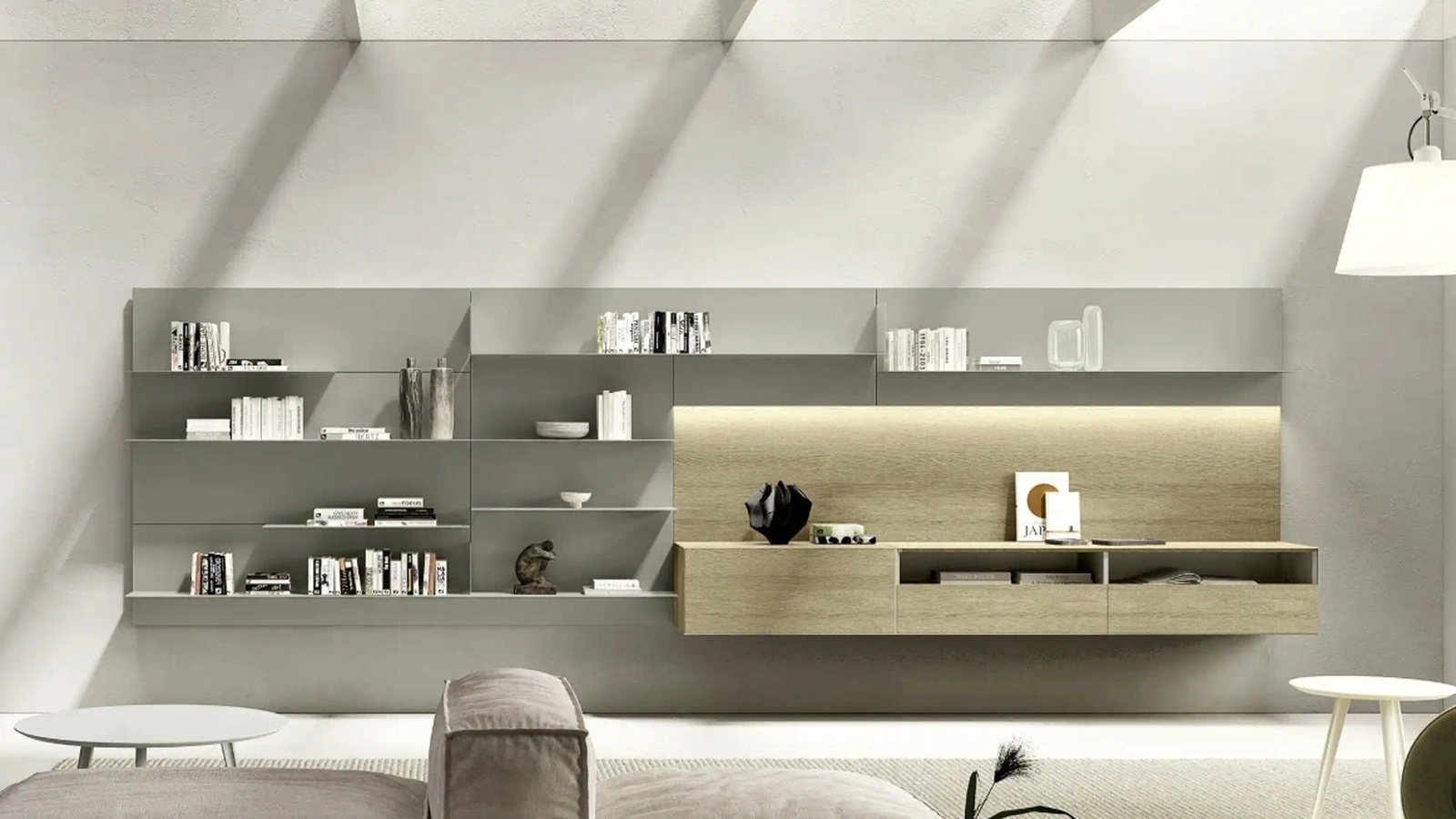 Parete Attrezzata Domino Boiserie 03 di Sangiacomo