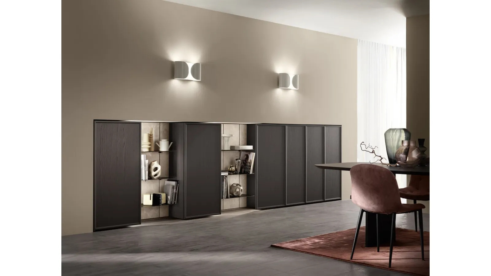 Parete Attrezzata Living Poetica 03 di Scavolini