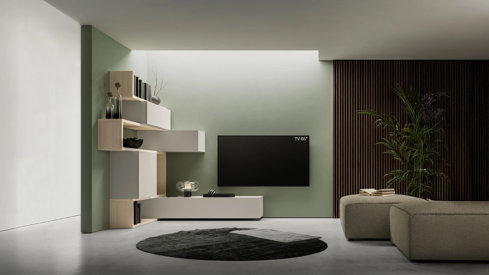 Parete Attrezzata Pratico PTG409 di SantaLucia