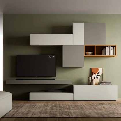 Parete Attrezzata Pratico PTG411 di SantaLucia