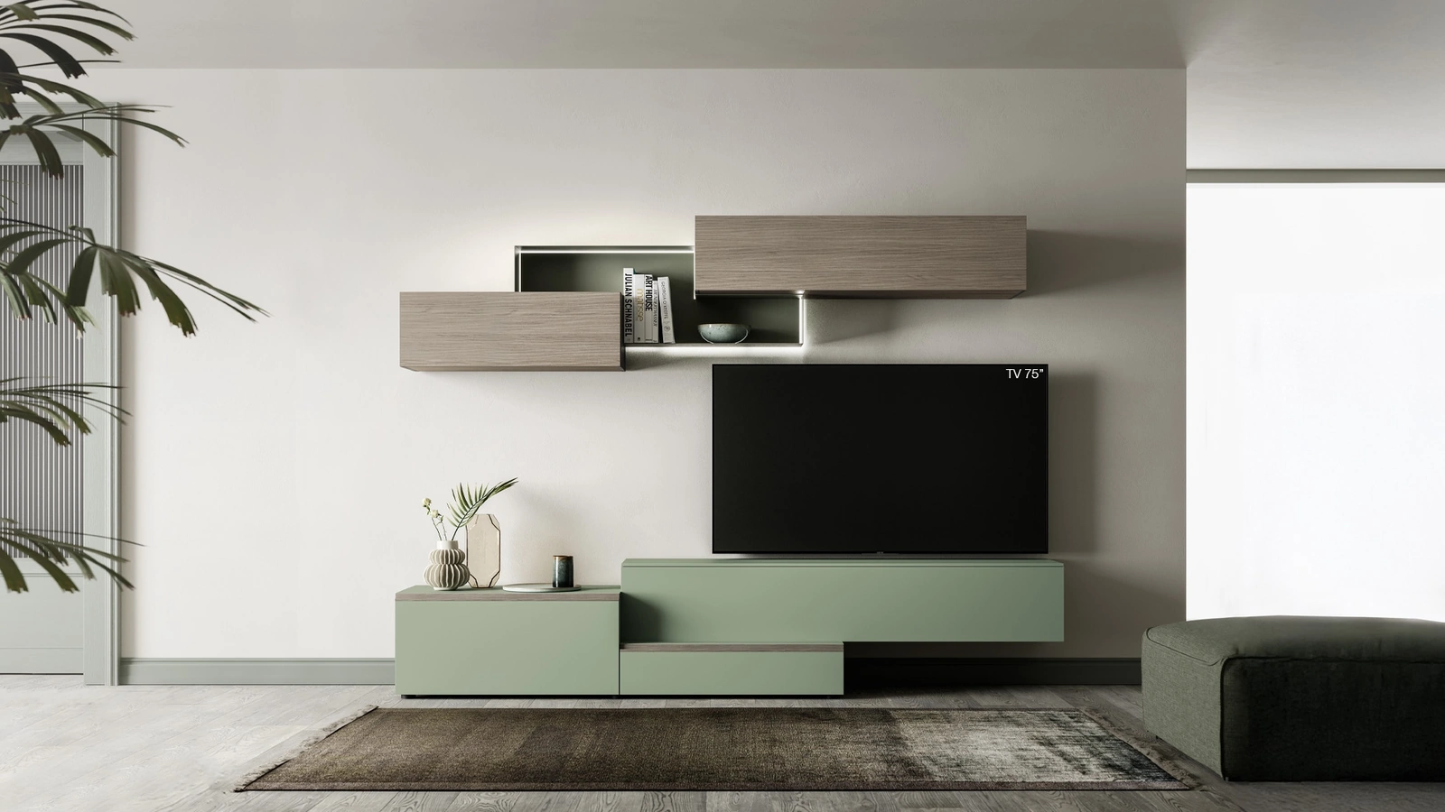 Parete Attrezzata Pratico PTG432 di SantaLucia