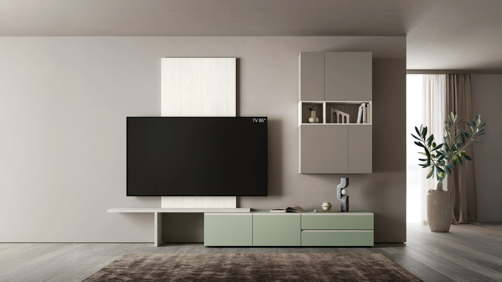 Parete Attrezzata Pratico PTG451 di SantaLucia