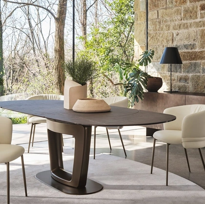 Sedia in pelle Vanilla di Calligaris