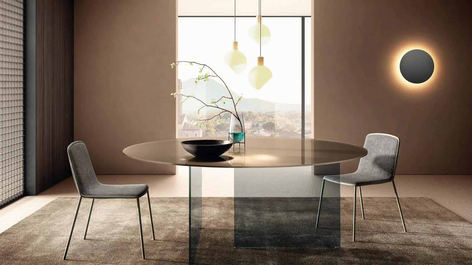 Sedia Pletra 2536 in tessuto di Lago