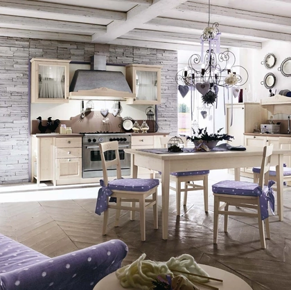 Cucina Classica ad angolo Everyday Cotone di Callesella