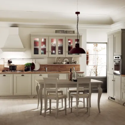 Cucina Classica ad angolo Favilla 07 in laccato di Scavolini