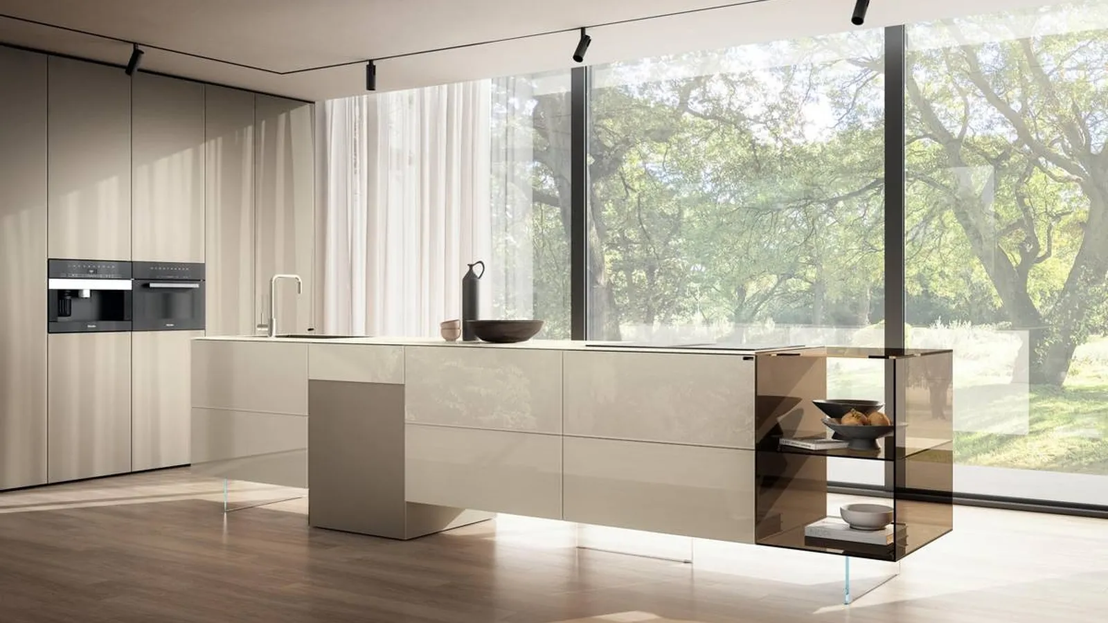 Cucina Design con isola 36e8 Project 2817 di Lago