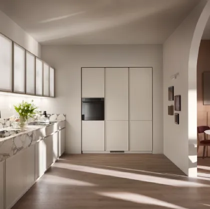 Cucina Moderna ad angolo Poetica 02 in legno di Frassino di Scavolini