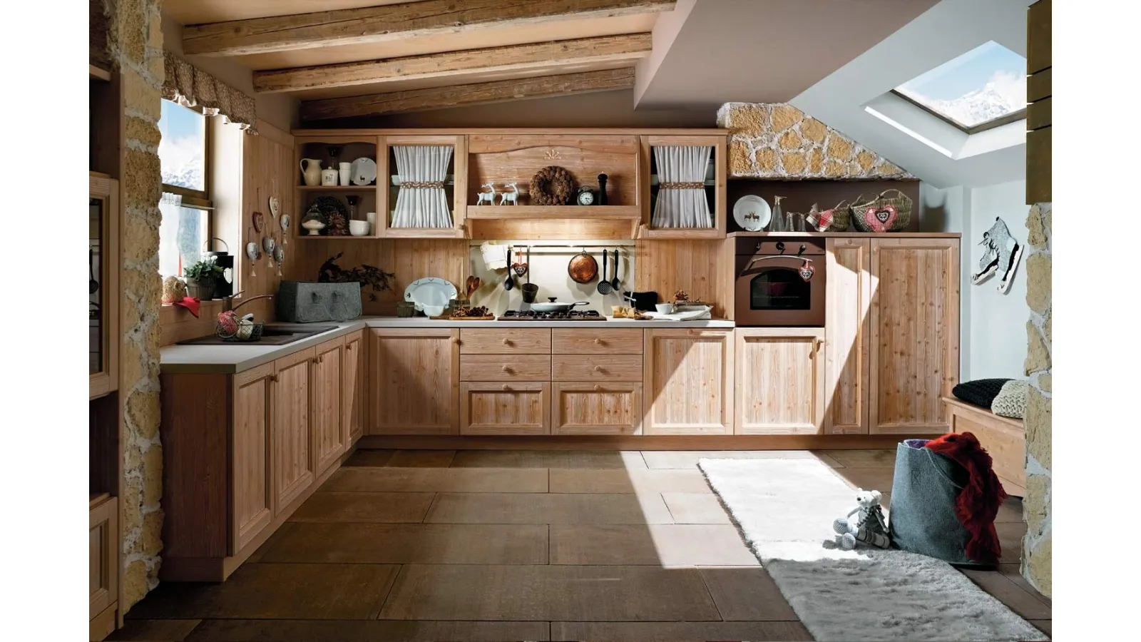Cucina su misura Everyday Fieno Talcato di Callesella
